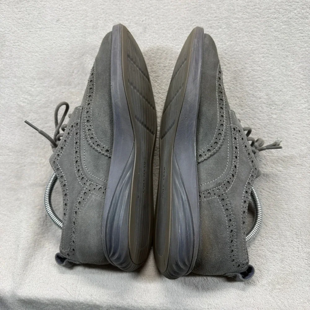 Cole Haan Shoes Men 8.5M Grand Evolution Wingtip Oxford Grey Suede Dress Sneaker